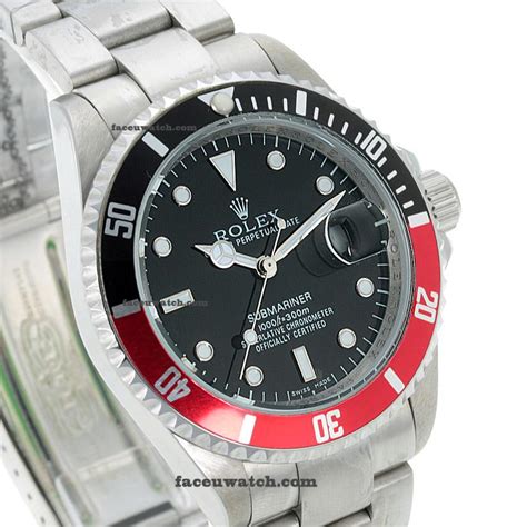 rolex submariner red black|Rolex Submariner red bezel.